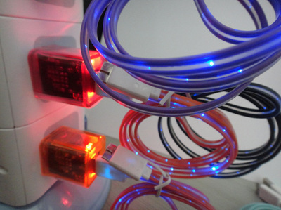 【三星 NOTE3 N9000 N9005 流光线 发光线 光纤线 LED灯 数据线】价格,厂家,图片,手机保护套/保护壳,广州蓝旌信息科技-